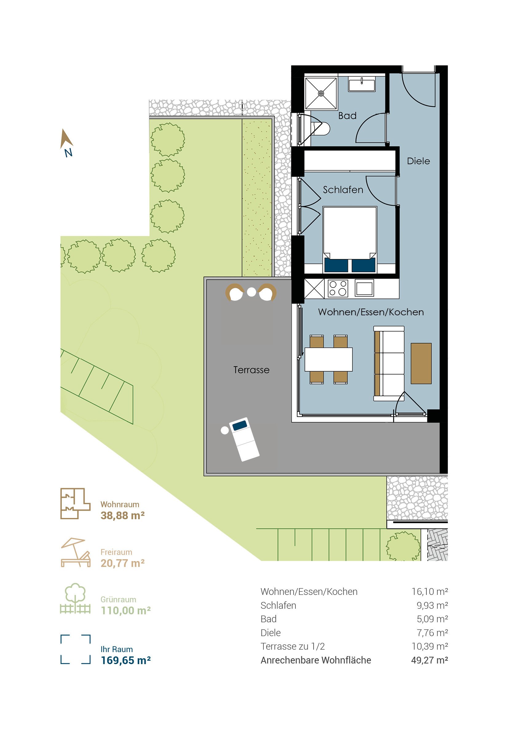 Grundriss 3 twins